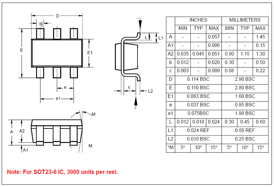 九齊NY8A051C單片機(jī)6引腳封裝圖
